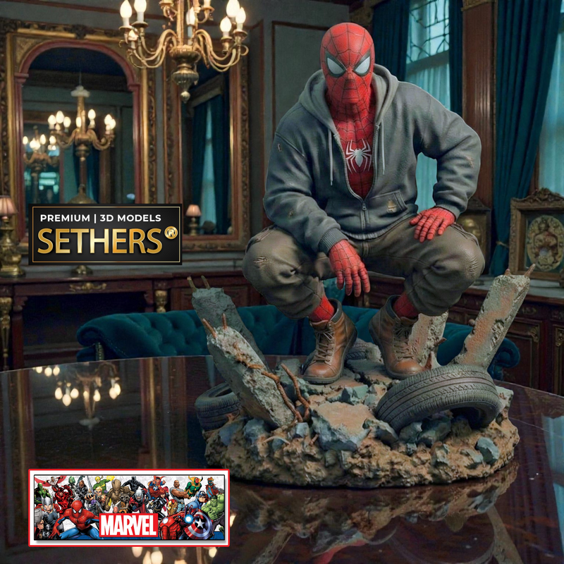 Street Arachnid Spider-Man Urban Diorama Marvel | 3D Printing Models