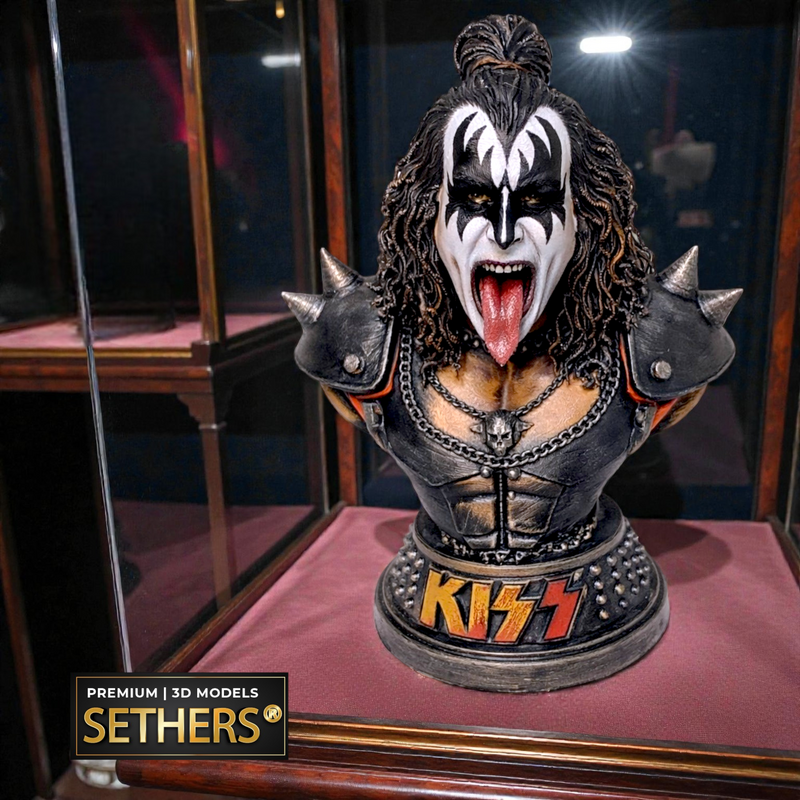 Gene Simmons Bust | The Demon | KISS Band | 3D Printer Model Files