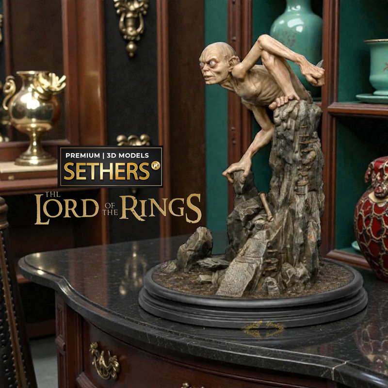 Gollum Diorama | Lord of the Rings | 3D Printing Models