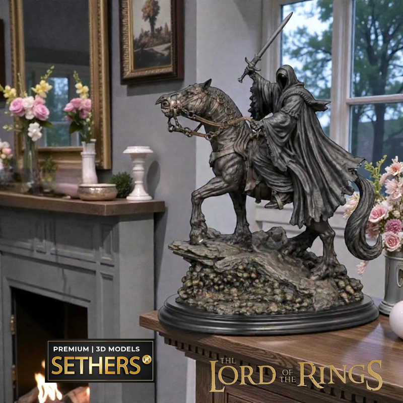 Nazgul On Horse Diorama | Lord of the Rings | 3D Printing Models