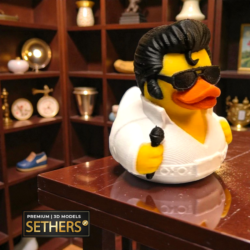 Elvis Presley | Rubber Duck | 3D Printing Model Files by Sethers
