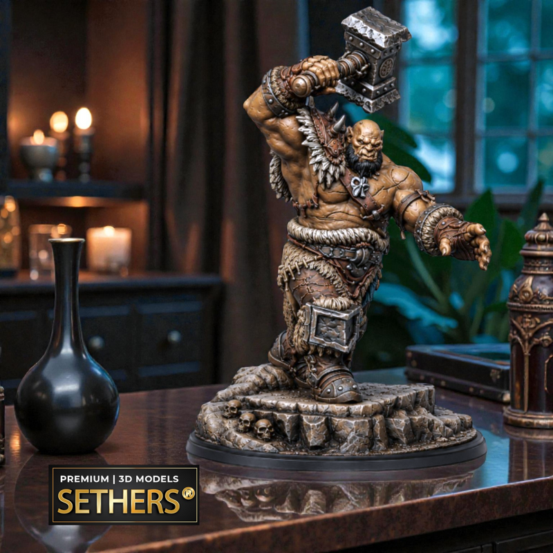 Orgrim Doomhammer Diorama | World of Warcraft | 3D Printing Models