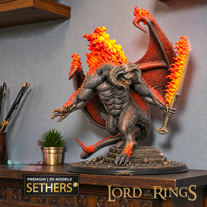 Balrog Diorama | Lord of the Rings | 3D Printing Models