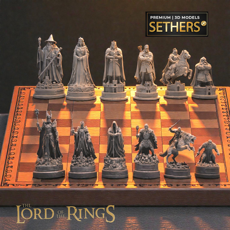 Lord of the Rings | Chess Set | 3D Printing Models 