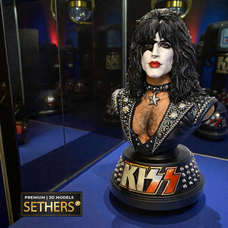 Paul Stanley Bust | The Starchild KISS | 3D Printer Model Files