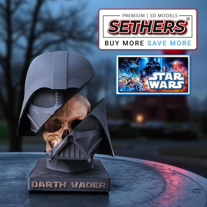 Darth Vader Skull | Star Wars Statue | Best 3D Printing Models at Sethers