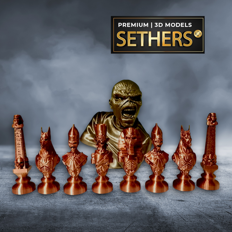 Iron Maiden Eddie Chess Set | 3D Printing Models
