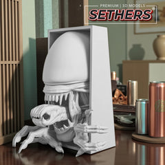 Xenomorph | Book Nook w/ optional Wall Mount | 3D Printing Models