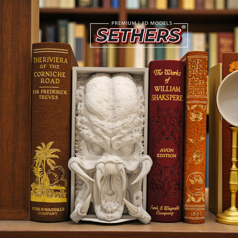 Predator | Book Nook w/ optional Wall Mount | 3D Printing Models