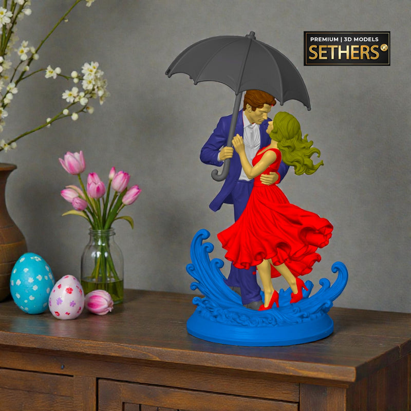 Dancing in the Rain | Valentine's Day | 3D Printing Model Files