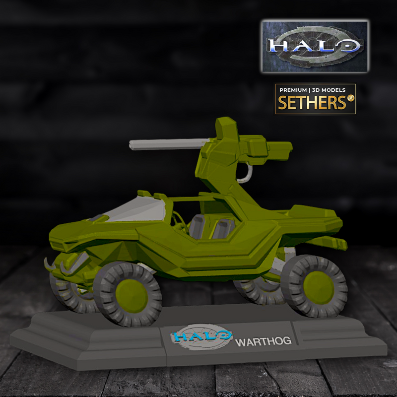 Halo Worthog | Collectors Display | 3D Printing Model Files