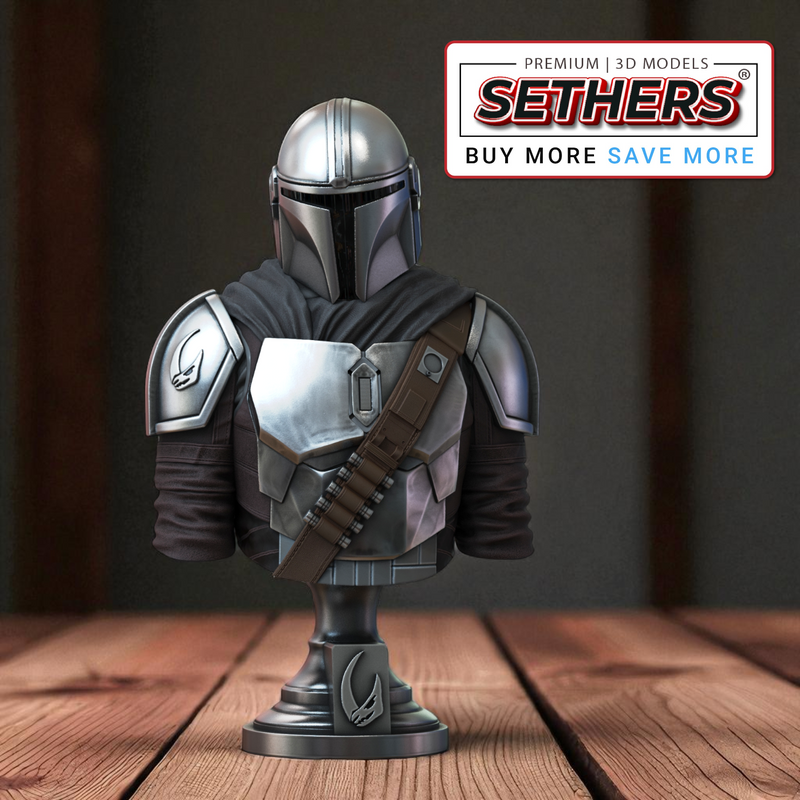  Mandalorian Bust | Star Wars Statue | Best 3D Printing Models