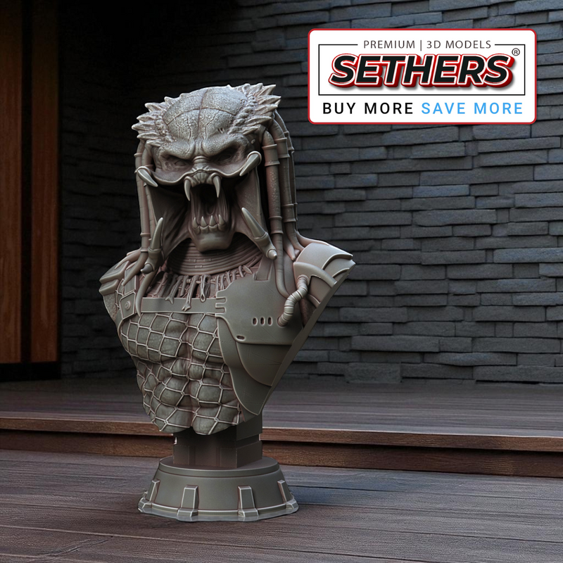 Predator Bust | Best 3D Printer Model Files at Sethers