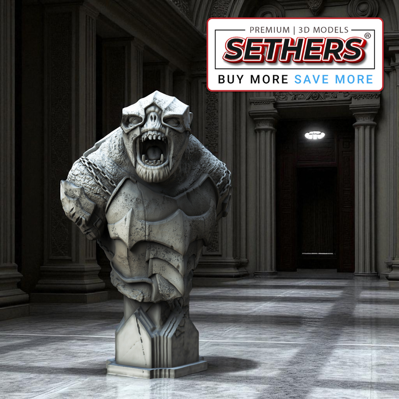 Battle Troll bust - LOTR | Best 3D Printer Model Files by Sethers
