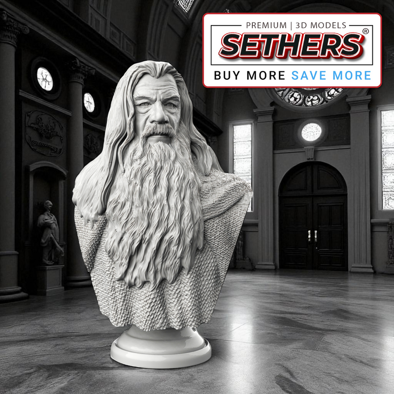 Gandalf Bust – Lord of the Rings | Best 3D Printer Model Files