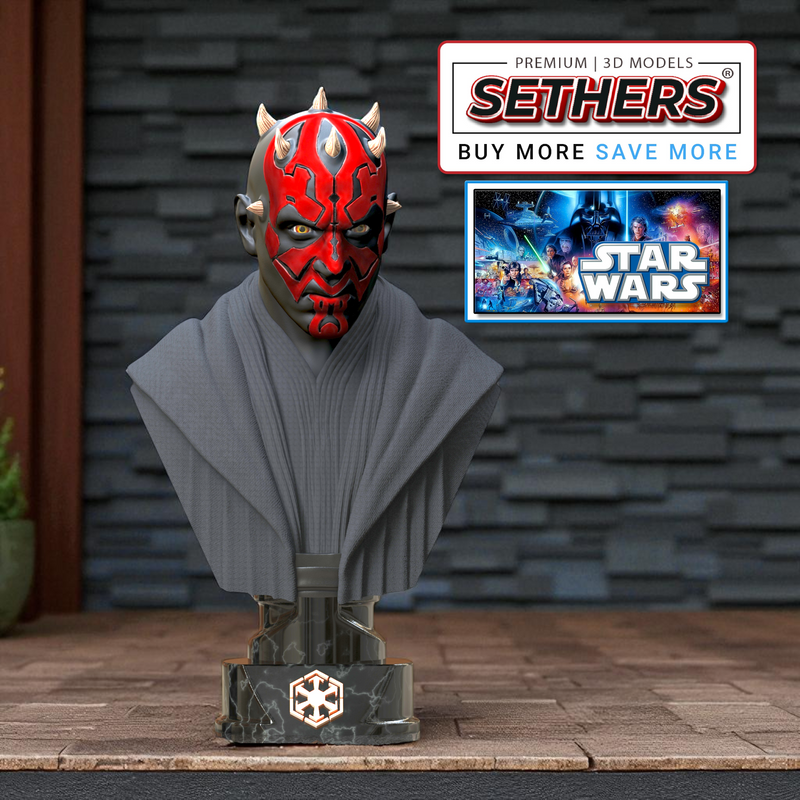 Darth Maul Bust | Star Wars Statue | Best 3D Printing Models