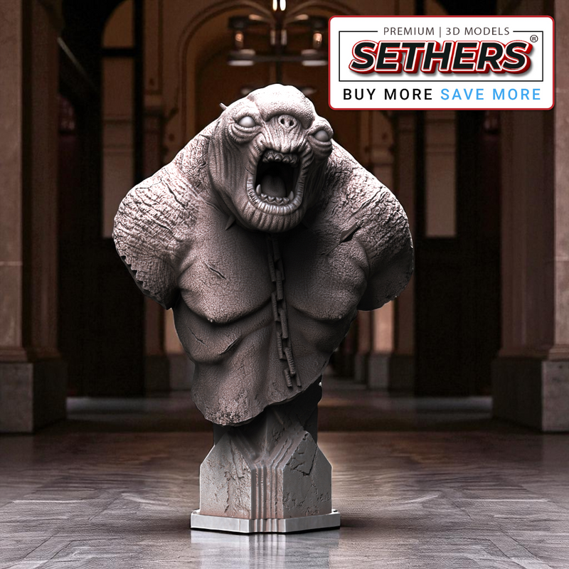 Cave Troll bust - LOTR Bust | Best 3D Printer Model Files by Sethers