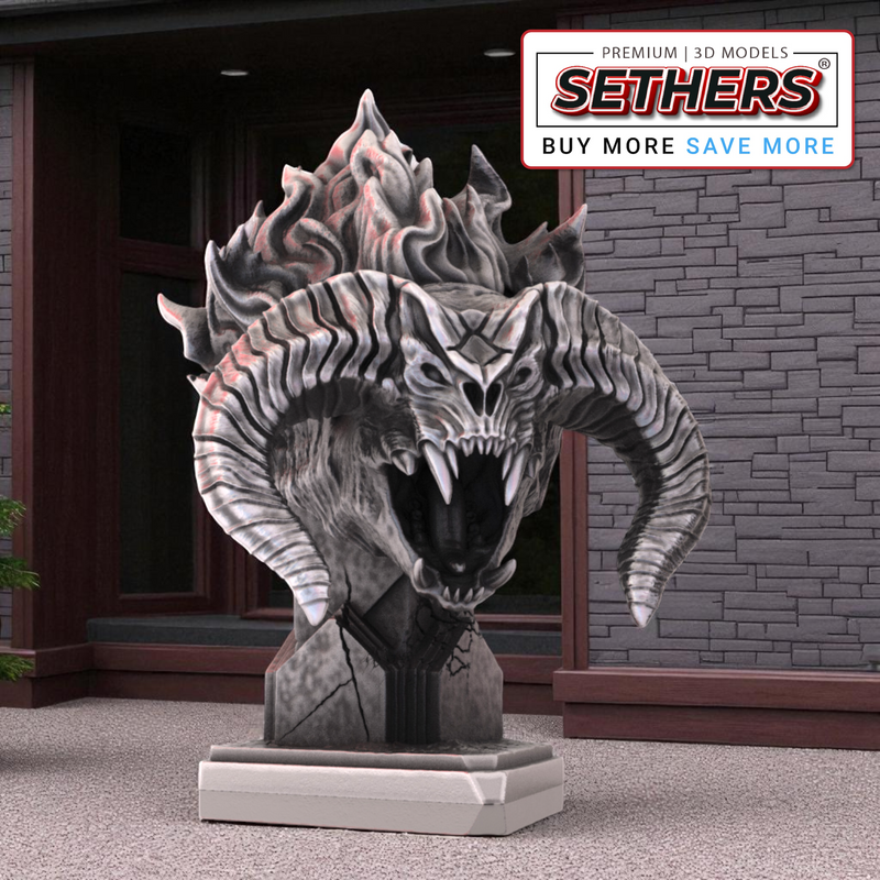 Balrog Bust – Lord of the Rings | Best 3D Printer Model Files at Sethers