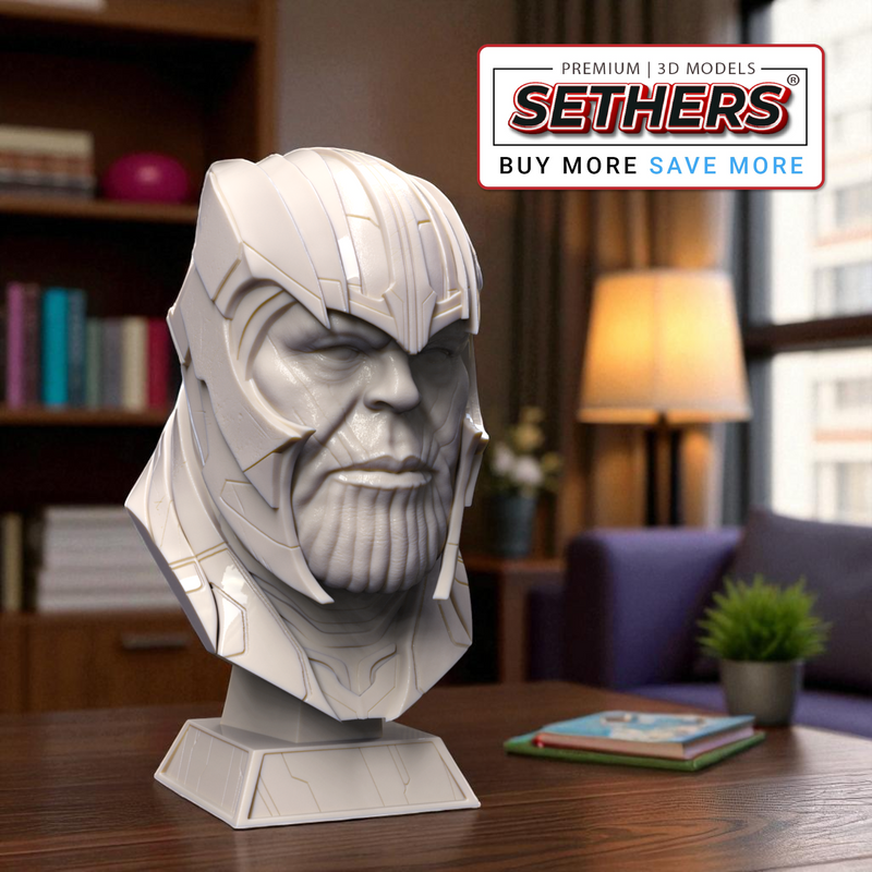  Thanos Head Bust Sculpture | Best 3D Printer Model Files at Sethers