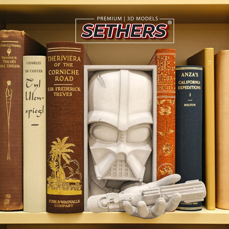 Darth Vader Star Wars | Book Nook w/ Wall Mount | 3D Printing Models