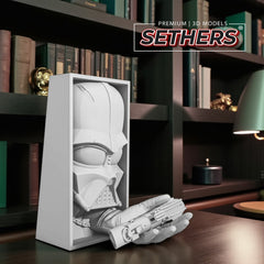 Darth Vader Star Wars | Book Nook w/ Wall Mount | 3D Printing Models