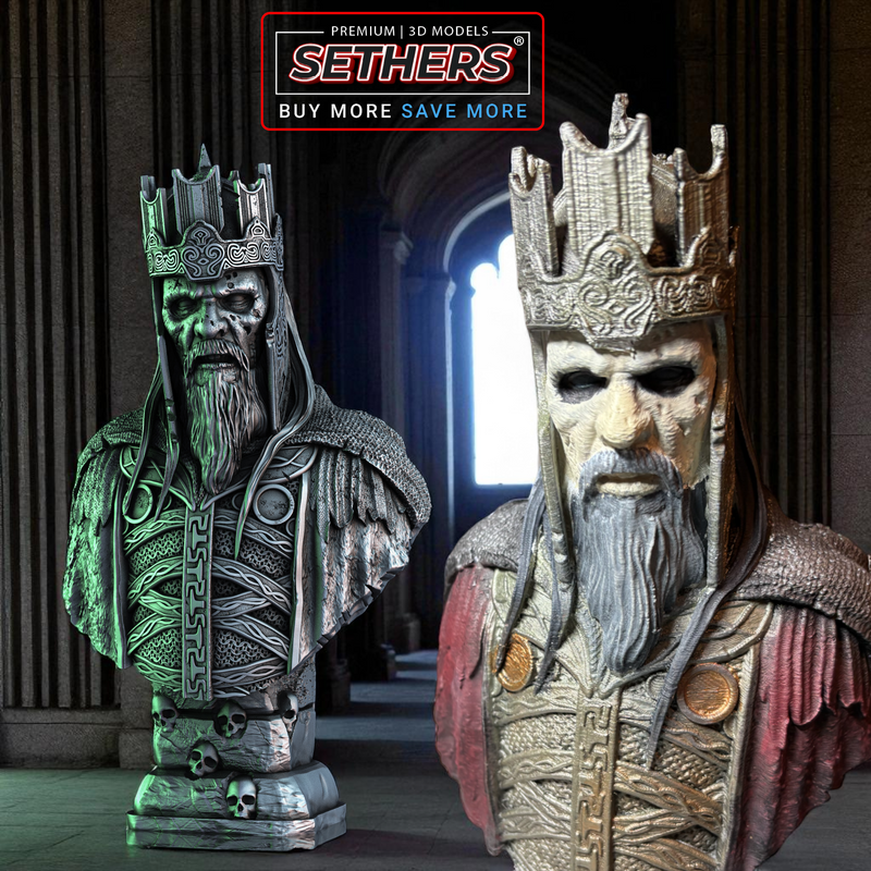 King of the Dead bust – LOTR | Best 3D Printer Model Files