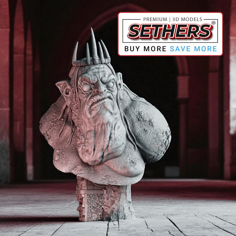 Goblin King Bust | Best 3D Printer Model Files at Sethers