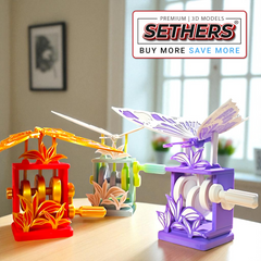Dynamic Butterfly Dance | 3D Printing STL Models