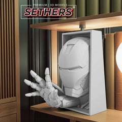 Iron Man | Book Nook w/ Optional Wall Mount | 3D Printing Models