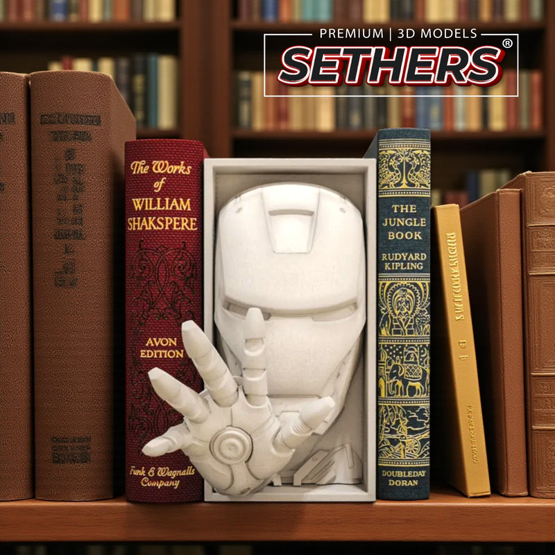 Iron Man | Book Nook w/ Optional Wall Mount | 3D Printing Models