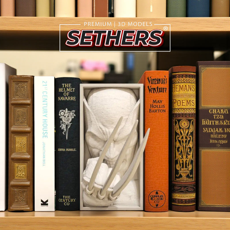Wolverine | Book Nook w/ Optional Wall Mount | 3D Printing Models