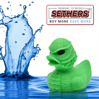 Creature from the Black Lagoon Rubber Duck | Classic Movie Monsters | 3D Printer Model Files