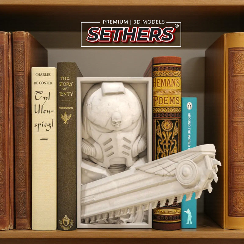 Ultramarines | Book Nook w/ Optional Wall Mount | 3D Printing Models