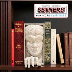 Wolf Man Book Nook  | Best 3D Printing Model Files at Sethers