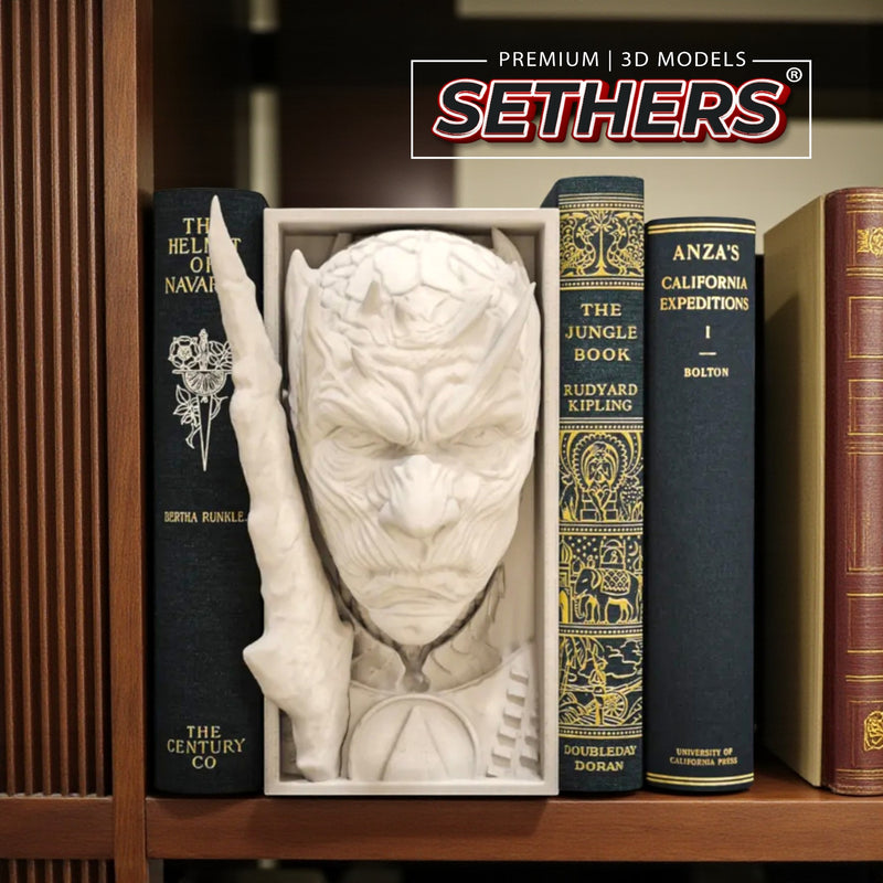 Night King GOT Game of Thrones | Book Nook w/ Wall Mount | 3D Printing Models