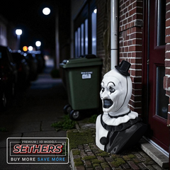 Art the Clown Bust | Terrifier Movie | 3D Printing Model Files