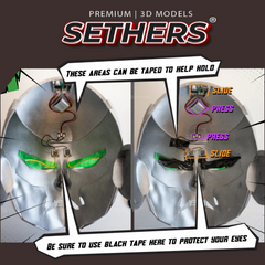 Doctor Doom | Helmet Mask v2 | Prop Cosplay | 3D Printing Models