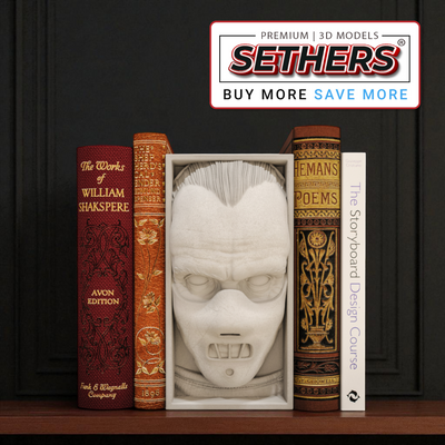 Hannibal Lecter Book Nook | 3D Printer Model Files