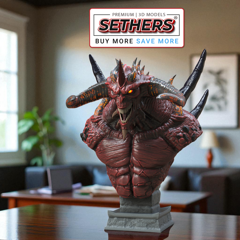 Diablo Bust | Best 3D Printer Model Files at Sethers