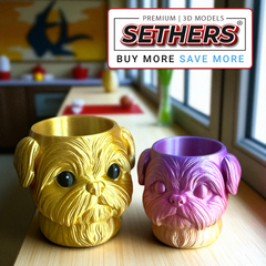 Shih Tzu Dog Desk Cup Organizer | Best 3D Printer Model Files