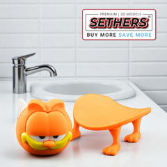 Garfield Toilet Paper Roll Holder | Best 3D Printing Model STL Files at Sethers