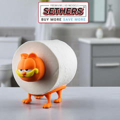 Garfield Toilet Paper Roll Holder | Best 3D Printing Model STL Files at Sethers