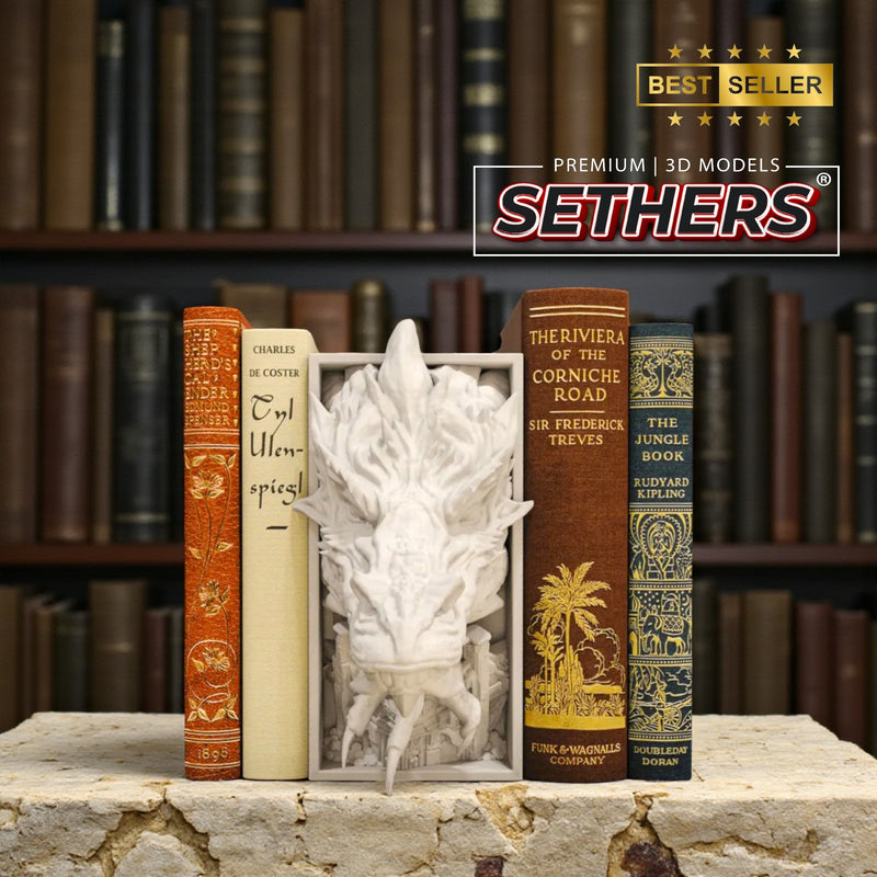 Smaug from Lo Hobbit | Book Nook | Best 3D Printing Model Files