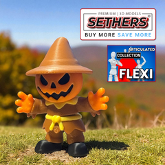 Scarecrow Flexi Print in Place  | Best 3D Printer Model Files