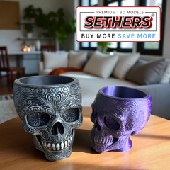 Sugar Skull Halloween Candy Bowl | Best 3D Printer Model Files
