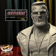 Marv Bust - Sin City | Best 3D Printer Model Files at Sethers