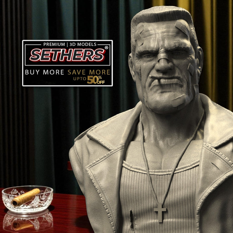 Marv Bust - Sin City | Best 3D Printer Model Files at Sethers