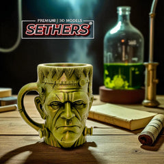 Frankenstein Beverage Mug | Halloween | Best3D Printing Models