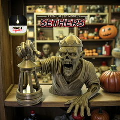 Undead Zombie Sentinel Tea Light Candle | Halloween | 3D Printer Models