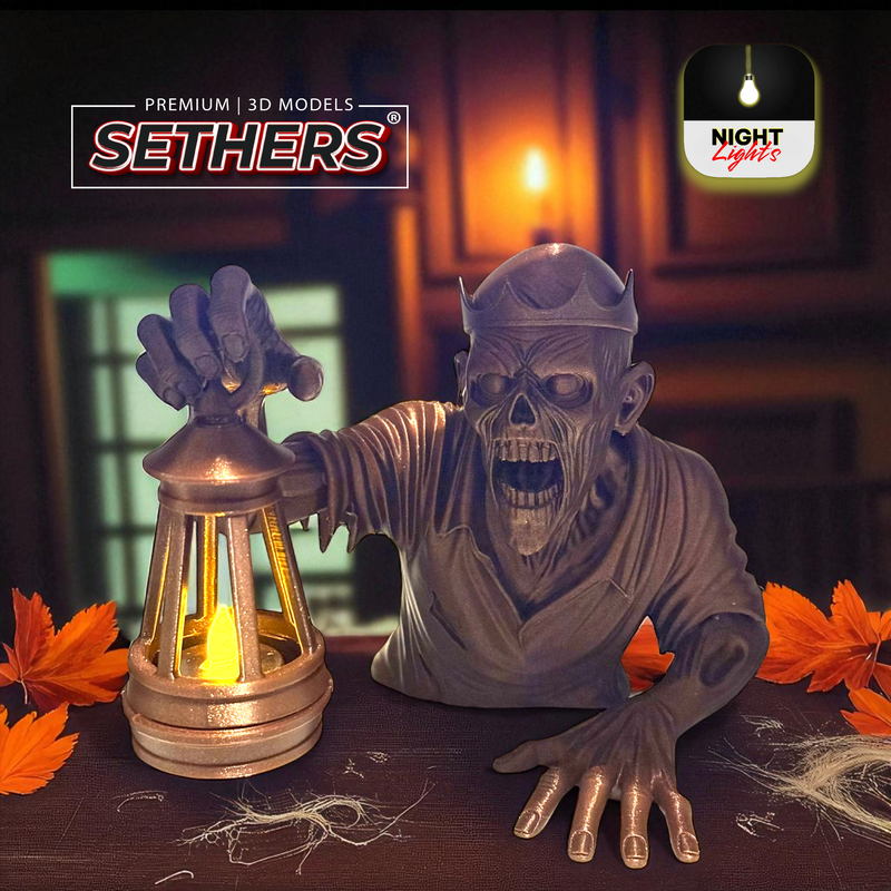 Undead Zombie Sentinel Tea Light Candle | Halloween | 3D Printer Models